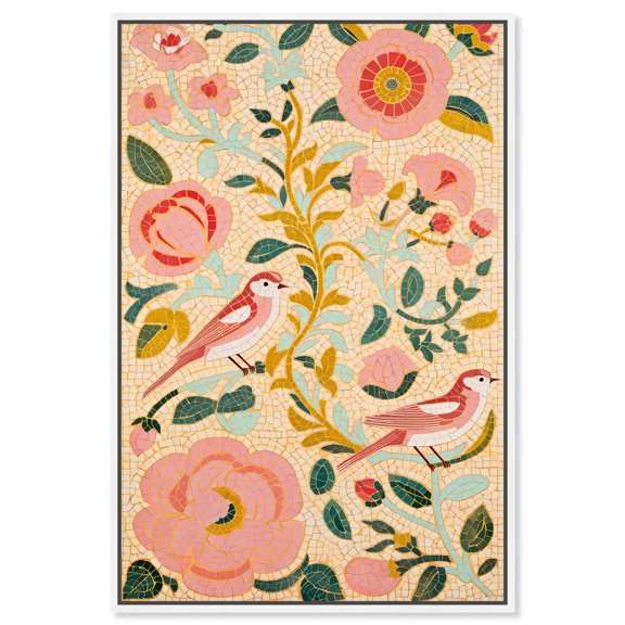 Messengers of Peace II Canvas Print Floral Wall Art by Art Remedy, White Frame, 20 x 30