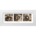 thumbnail image 1 of Messer, Judy B. 14x7 White Modern Wood Framed Museum Art Print Titled - Tradition Triptych W Border, 1 of 4