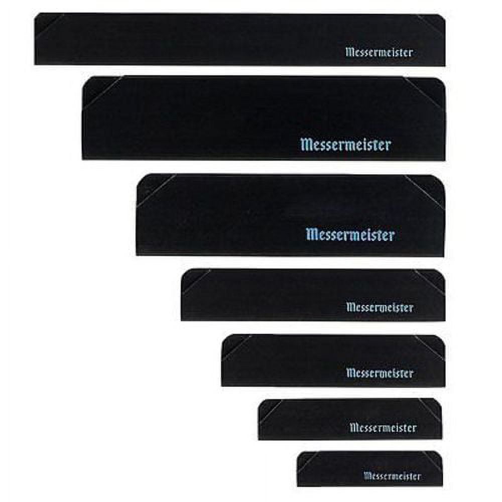 Messermeister 7pc Knife Blade / Edge Guard Set Black