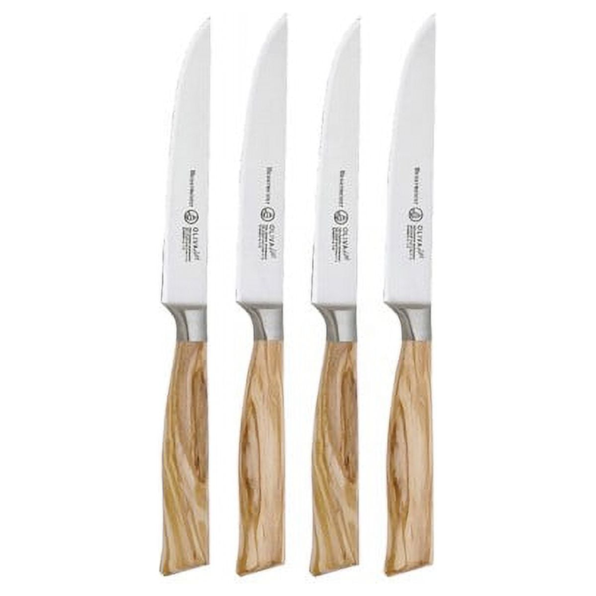 Messermeister Oliva Elite 4 Pc. MultiEdge Steak Knife Set