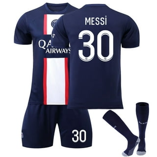  Casmyd Paris Soccer Jerseys for Boys Kids Me-ssii HOM/Awy  Football Jersey Kit Youth Sports Team T-Shirt&Shorts Soccer Uniform :  Clothing