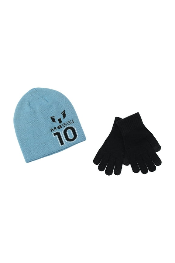 Boy's Beanie Hat and Glove Set, 2-Piece, One Size Fits Most in the Age Group 4-10