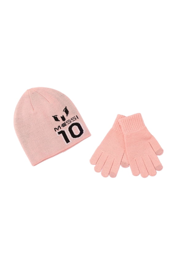 Boy's Beanie Hat and Glove Set, 2-Piece, One Size Fits Most in the Age Group 4-10