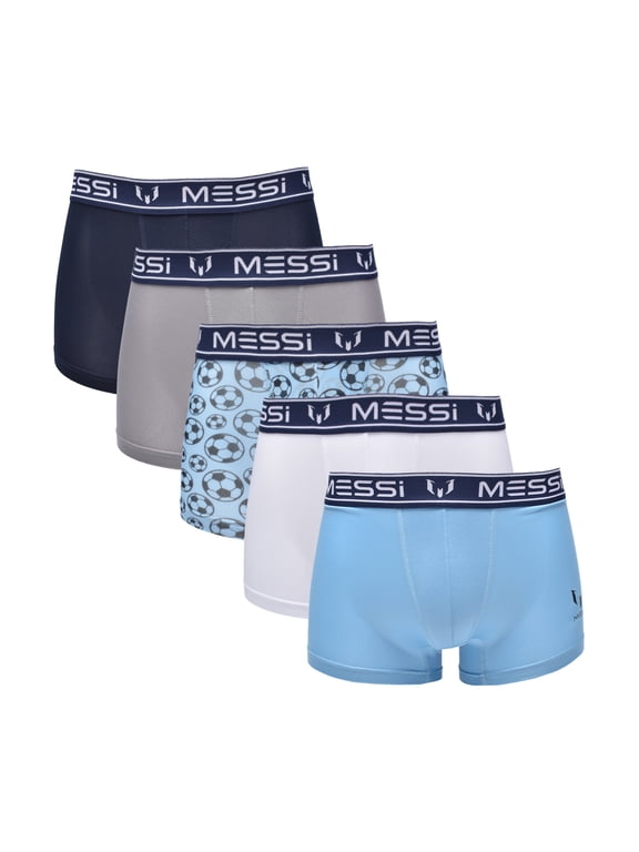 Boys Athletic Boxer Brief Underwear, 5-Pack, Sizes S-L