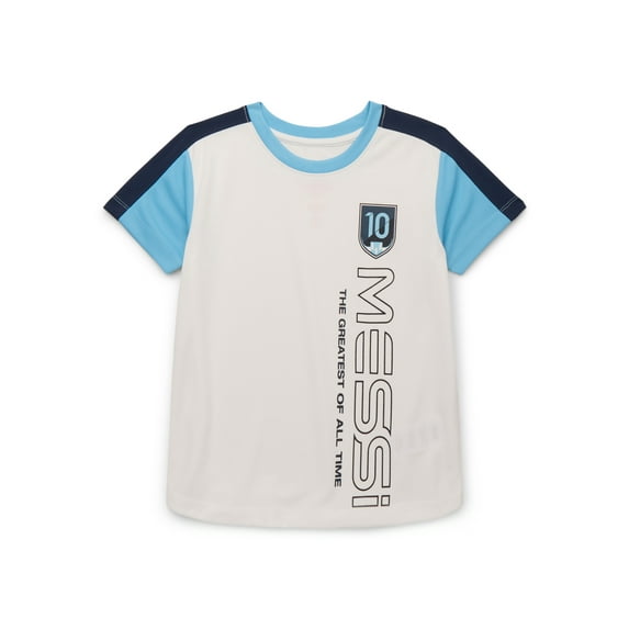 Messi Boys Short Sleeve Lifestyle Jersey T-Shirt, Sizes 4-16