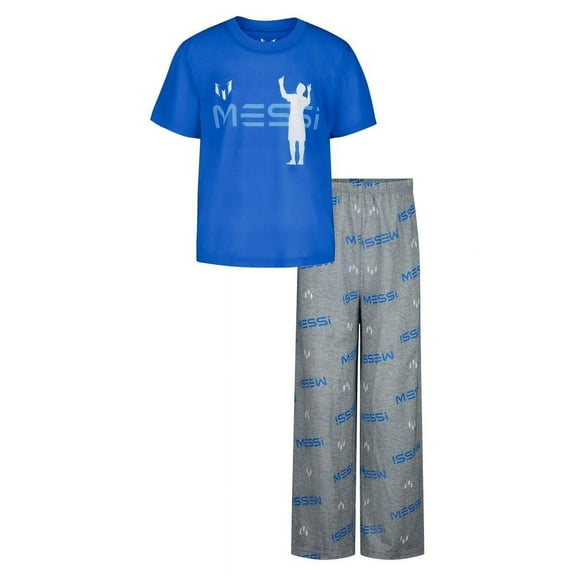 Messi Boys Short Sleeve and Pant Pajama Set, Sizes XS- L