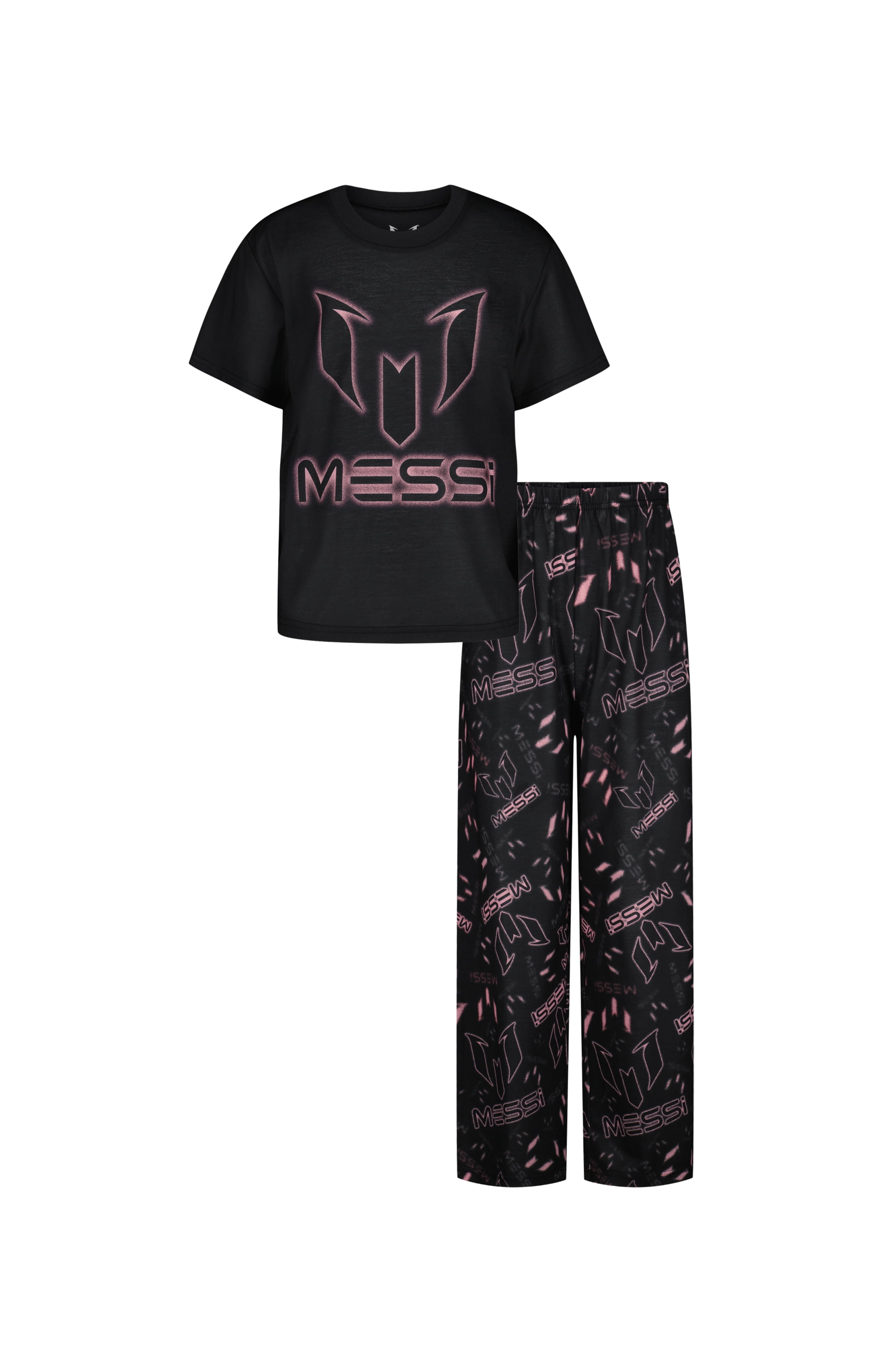 Messi Boys Short Sleeve and Pant Pajama Set, Sizes XS- L