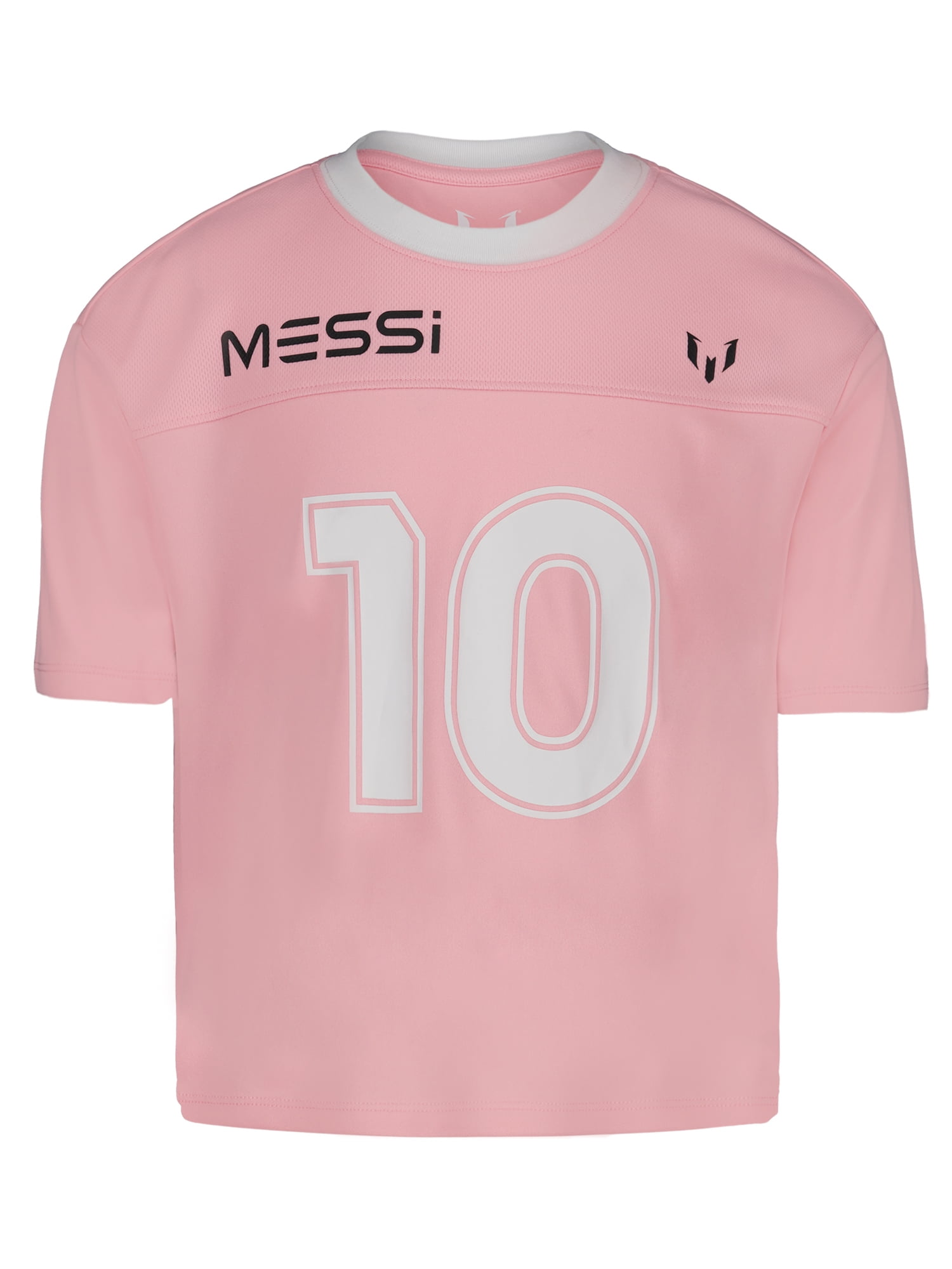 Messi Girl’s Athletic Short Sleeve Lifestyle Jersey, Sizes 4-16
