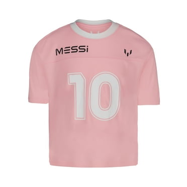 Messi Girl’s Athletic Short Sleeve Lifestyle Jersey, Sizes 4-16