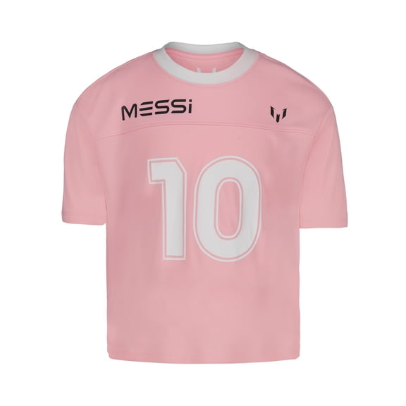 Messi Girl’s Athletic Short Sleeve Lifestyle Jersey, Sizes 4-16