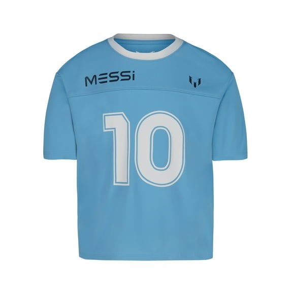 Messi Girl’s Athletic Short Sleeve Lifestyle Jersey, Sizes 4-16