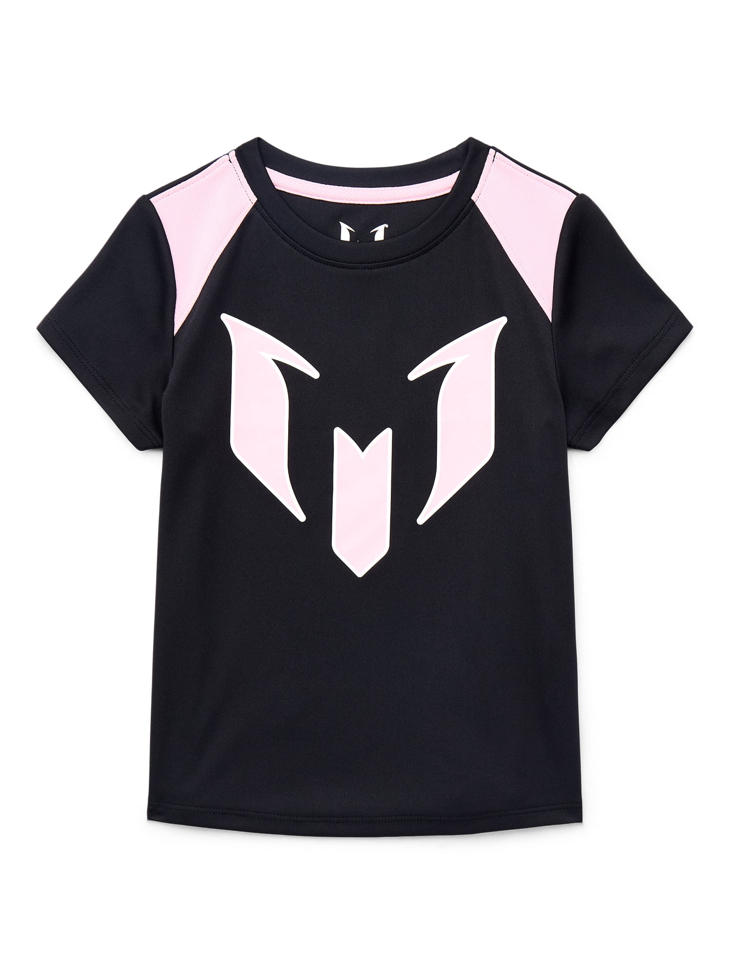 Messi Girls Athletic Lifestyle Jersey with Short Sleeves, Sizes 4-16