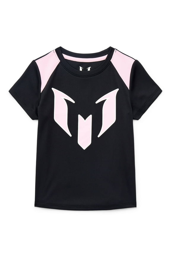 Girls Athletic Lifestyle Jersey with Short Sleeves, Sizes 4-16