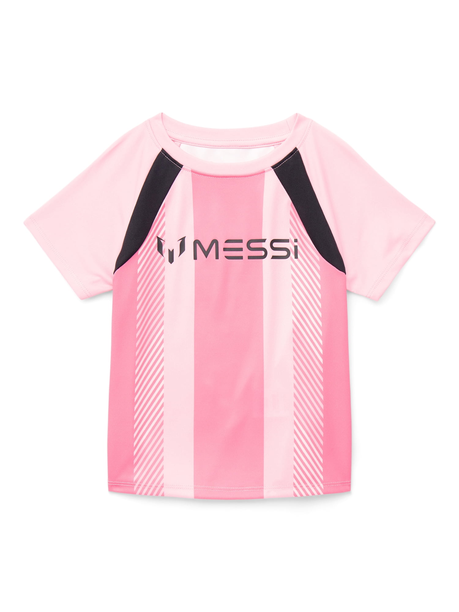 Messi Girls Athletic Lifestyle Jersey with Short Sleeves, Sizes 4-16