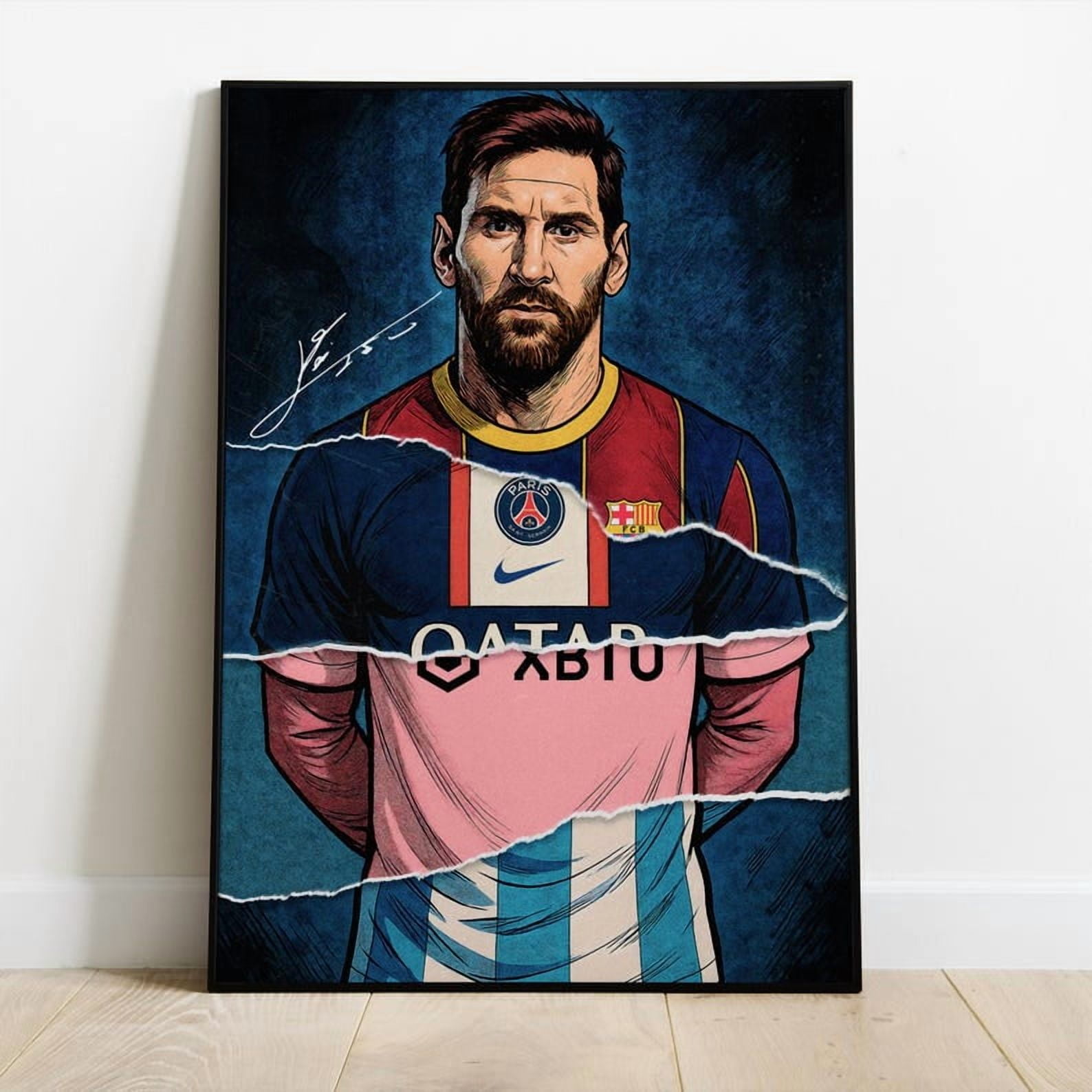 Messi Inspired Soccer Legend Poster Football Star Wall Art Minimal messi-inspired-soccer-legend-poster-football-star-wall-art-minimal