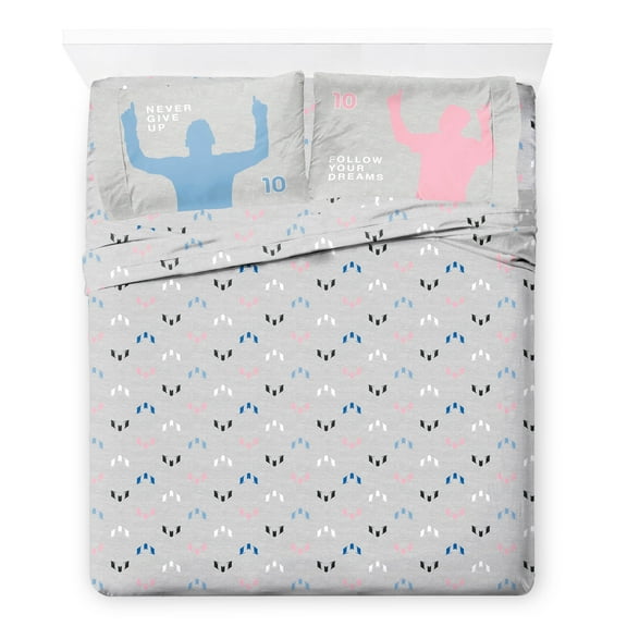 Messi Lionel Messi 4 Piece Queen Size Bed Sheet Set - Bedding for Soccer Fans