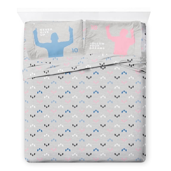 Messi Lionel Messi 4 Piece Queen Size Bed Sheet Set - Bedding for Soccer Fans
