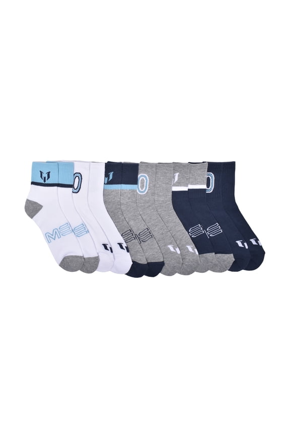 Men's 6-Pack Shortie Crew Socks, Sock Size 10-13