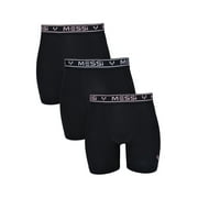 Messi Men's Stretch Boxer Brief Underwear 3-Pack, Sizes S-XL
