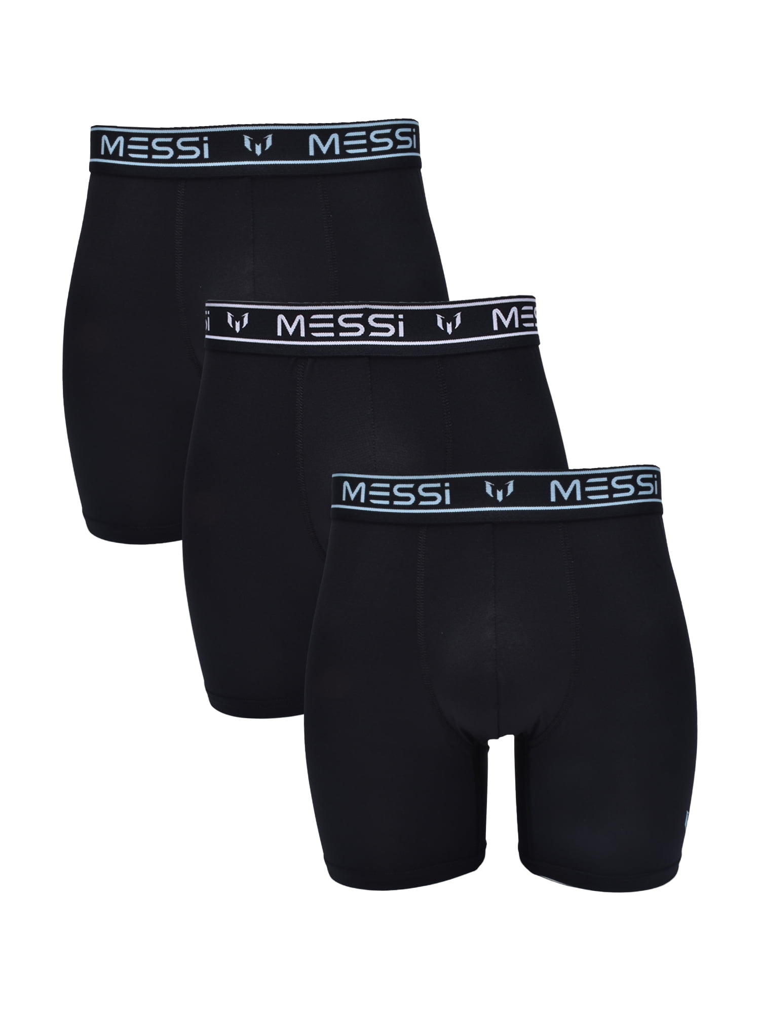 Messi Men's Stretch Boxer Brief Underwear 3-Pack, Sizes S-XL