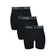 Messi Men's Stretch Boxer Brief Underwear 3-Pack, Sizes S-XL