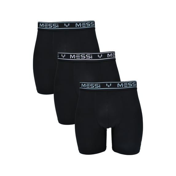 Messi Men's Stretch Boxer Brief Underwear 3-Pack, Sizes S-XL