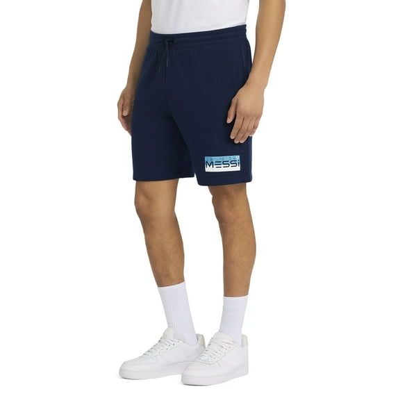 Messi Mens Athletic Fleece Shorts, Sizes XS-5XL