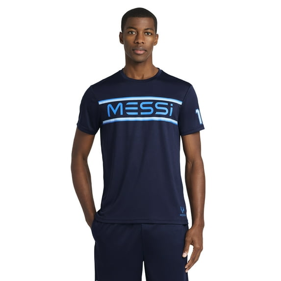 Messi Mens Short Sleeve Athletic Jersey Top, Sizes XS-5XL
