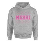 EXPRESSION TEES Messi Miami Futbol Youth-Sized Hoodie