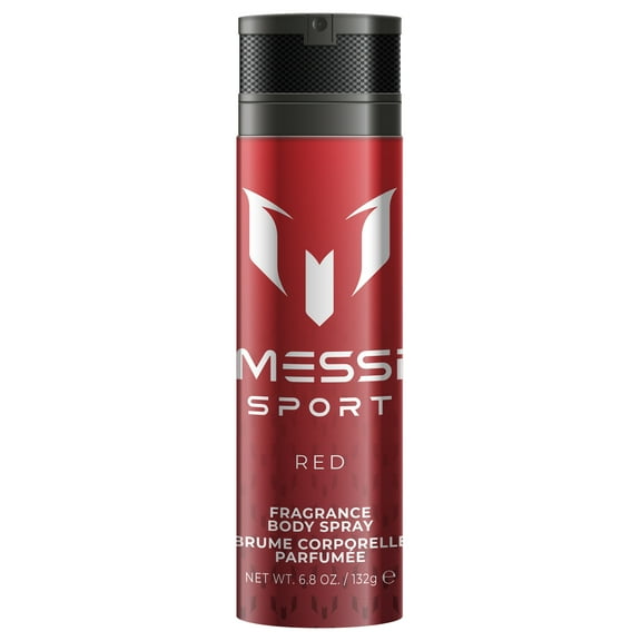 Messi Sport Red Body Spray for Men 6.7 Oz