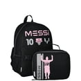 thumbnail image 1 of Messi Unisex 16" Backpack with Lunch Box, Black, 1 of 4