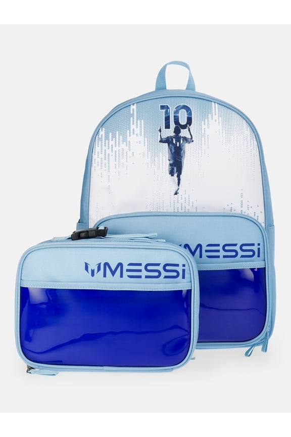 Unisex Kids 16" Backpack with Lunch Box, 2-Piece Set, Blue