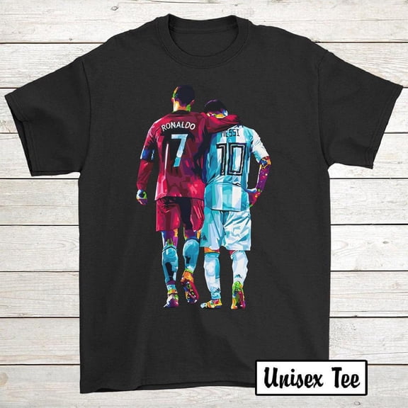 Messi and Ronaldo, Allies10Inv, Unisex T-Shirt