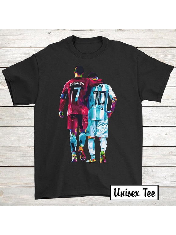 Messi and Ronaldo, Allies10Inv, Unisex T-Shirt