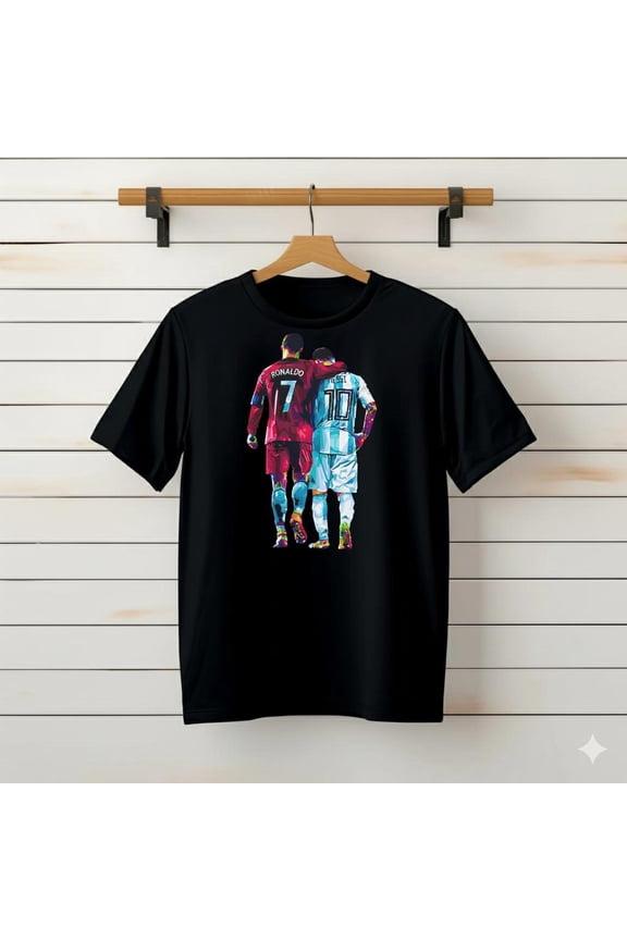 Messi and Ronaldo###TeaBagTeaHouse, Unsiex Shirt