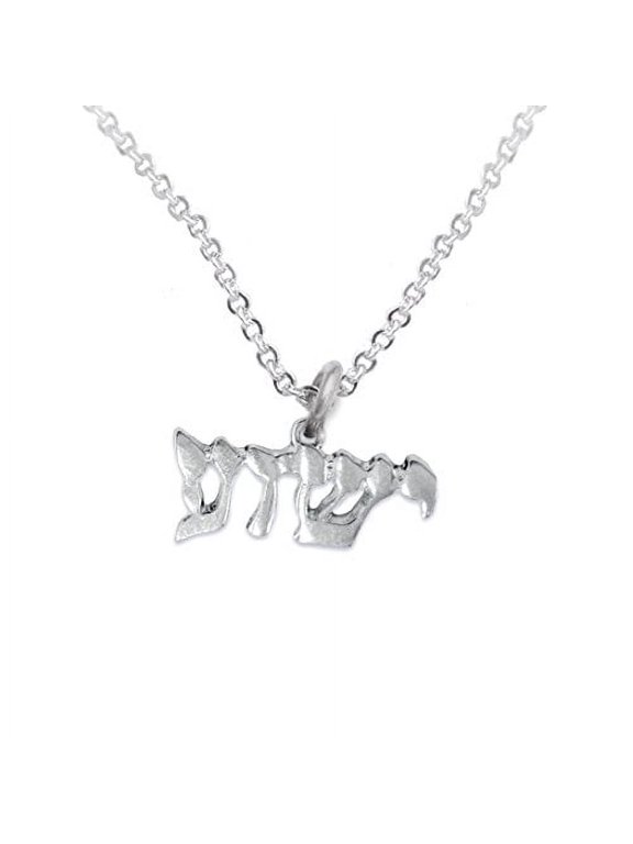 Messianic Jewelry, Yeshua (Jesus in Hebrew) Named By An Angel Of God, Hypoallergenic Adjustable Necklace, Safe-No Nickel, Lead, Or Cadmium In The Metal. Great Gift For Friend Or Family.  2015