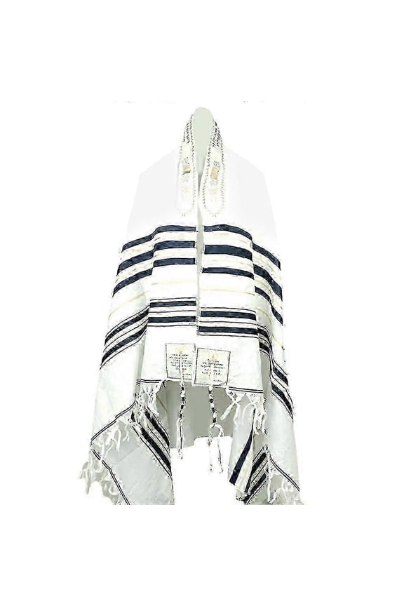 Messianic Jewish Tallit Prayer Shawl for Men & Women - 108x180cm Israel Scarf