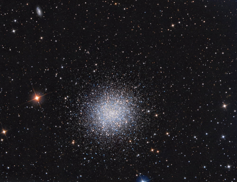 Messier 13 globular cluster in the constellation Hercules Canvas Art - Reinhold WittichStocktrek Images (32 x 25)