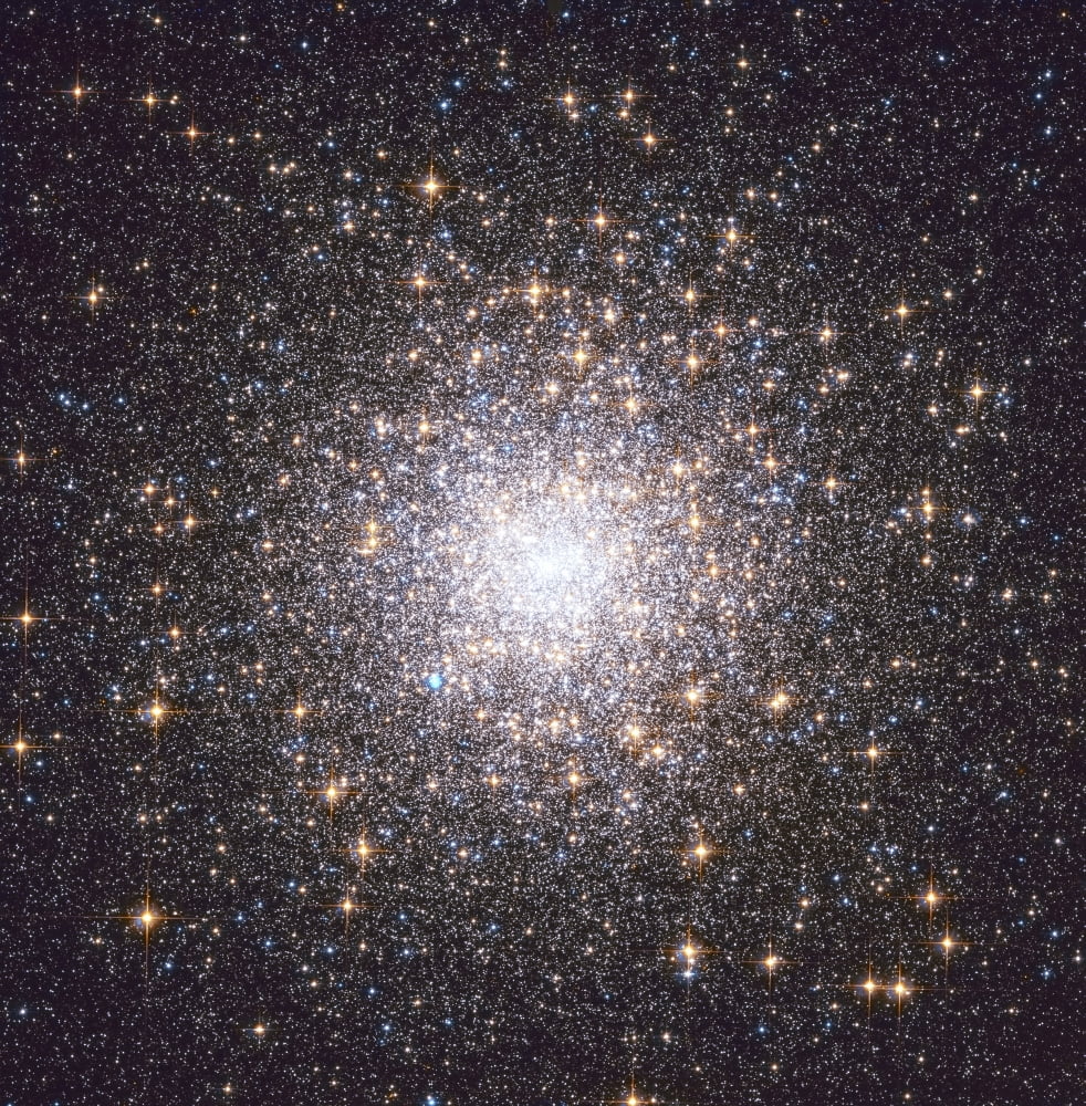 Messier 15 globular cluster in the constellation Pegasus Canvas Art - Roberto ColombariStocktrek Images (28 x 29)