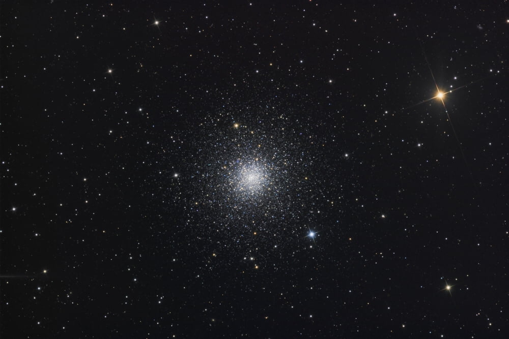 Messier 3 a globular cluster in the constellation Canes Venatici Canvas Art - Roth RitterStocktrek Images (35 x 23)