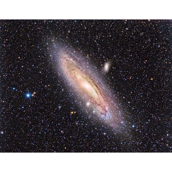 Messier 31 the Andromeda Galaxy Canvas Art - Reinhold WittichStocktrek Images (16 x 13)