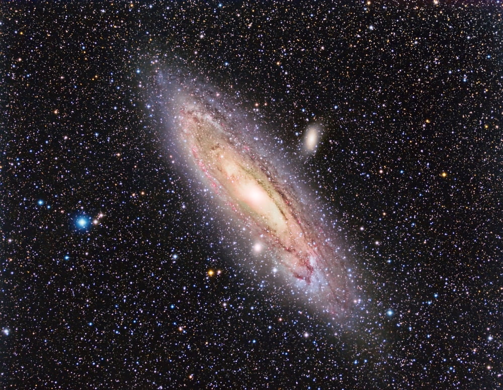 Messier 31 the Andromeda Galaxy Canvas Art - Reinhold WittichStocktrek Images (32 x 25)