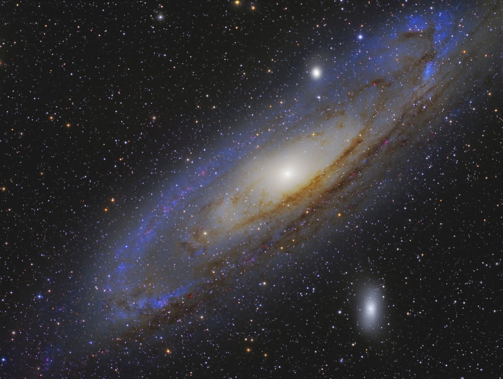 Messier 31 the Andromeda Galaxy Canvas Art - Roberto ColombariStocktrek Images (32 x 24)