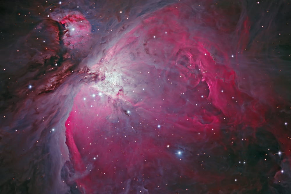 Messier 42 The Orion Nebula Canvas Art - Bob FeraStocktrek Images (18 x 12)