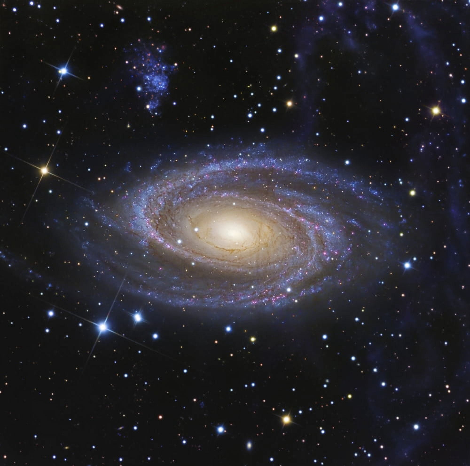 Messier 81 or Bodes Galaxy is a spiral galaxy located in the constellation Ursa Major Canvas Art - R Jay GaBanyStocktrek Images (28 x 28)