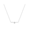 thumbnail image 1 of Messika 0.22Cttw Glam'Azone Diamond Bar Necklace 18K White Gold 17.5 Inches, 1 of 5
