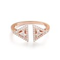 thumbnail image 1 of Messika 0.34Cttw Thea Diamond Ring 18K Rose Gold Size 53 US 6.5, 1 of 5