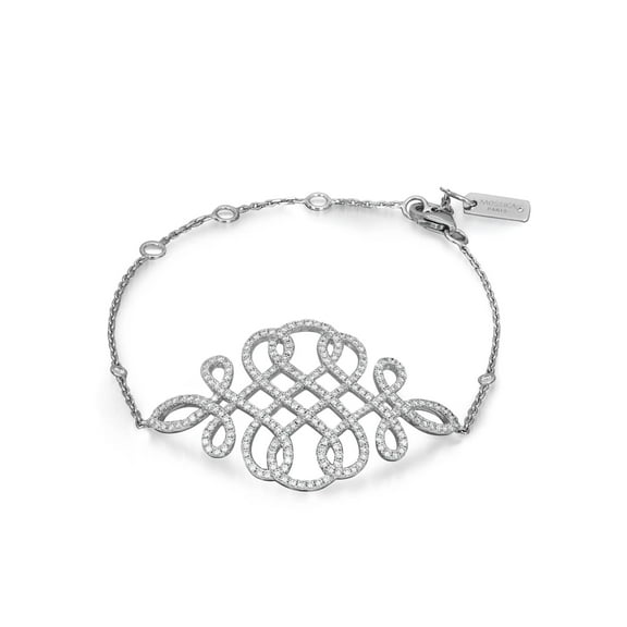 Messika 0.98Cttw Promess Diamond Chain Bracelet 18K White Gold 7 Inches