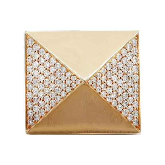 Messika 1.11Cttw Spiky Diamond Cocktail Ring 18K Rose Gold Size 53 US 6.5