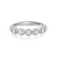 thumbnail image 1 of Messika Alliance Joy Demi-Tour Diamond Ring 18K White Gold Size 52 US 6, 1 of 5